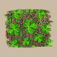 St Patrick's Day Shamrock And Leopard Distressed Long Sleeve Tee | Teevron