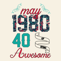 Made In May 1980 40 Years Of Being Awesome Vintage Tee | Teevron