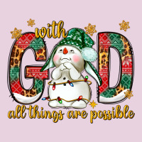 With God All Things Are Possible With Snowman Ladies Tee | Teevron