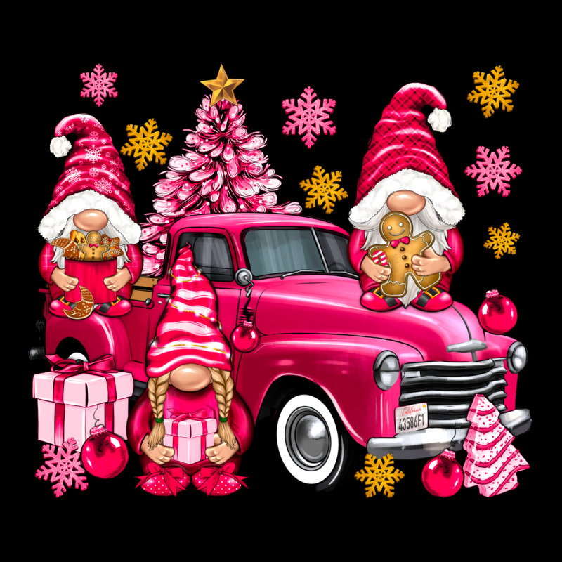 Pink Christmas Gnomes Truck Premium Tee by NancyCooperArtShop | Teevron