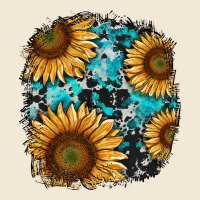 Sunflower Cowhide And Turquoise Patches Ladies Tee | Teevron