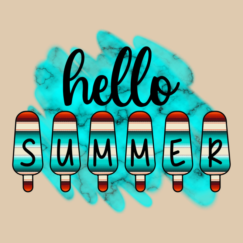Hello Summer Serape Turquoise Heavyweight Sweatshirt by CowCowDesign | Teevron