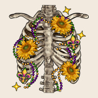 Mardi Gras Chest Sunflowers Skeleton Zipper Hoodie | Teevron