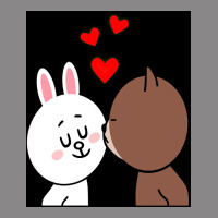 Brown Bear Cony Bunny Rabbit The Kiss Vintage Tee | Teevron