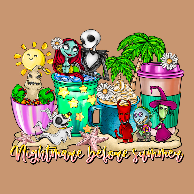 Nightmare Before Summer Coffee Cups Heavyweight Hoodie by CowhideDigitalArt | Teevron