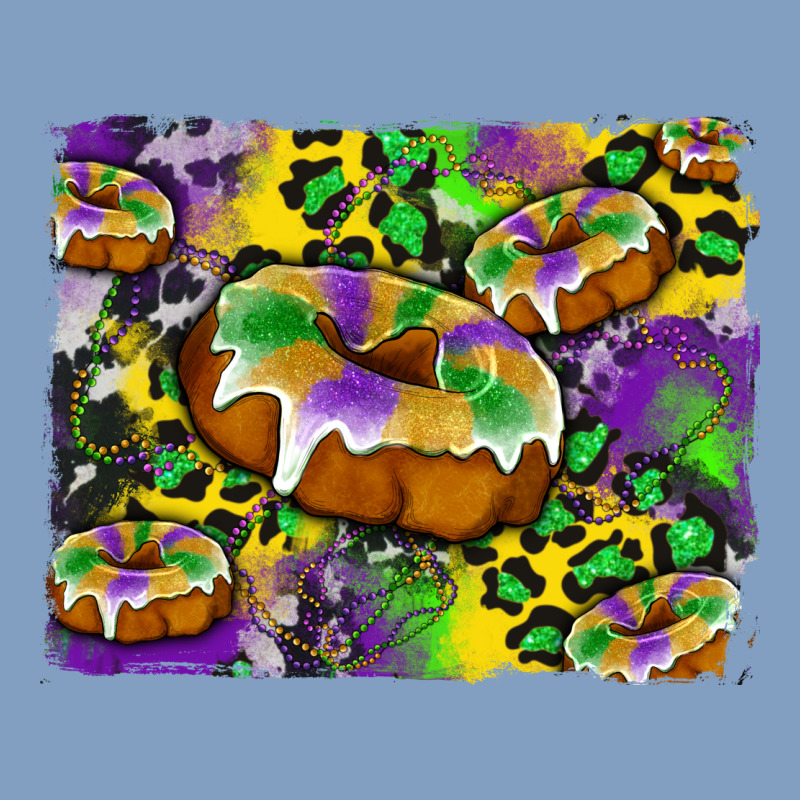 Mardi Gras Cake Glitterleopard And Cowhide Background Urban Hoodie by Artiststas | Teevron
