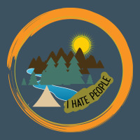 I Hate People Camping Hiking Urban Heavy Tee | Teevron
