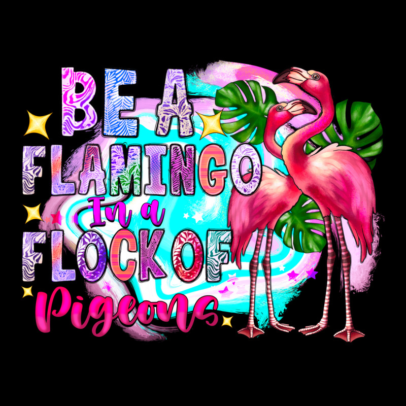 Bea Flamingo In A Flock Of Pigeons Premium Sweatshirt by CowhideDigitalArt | Teevron
