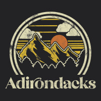 Adirondacks Mountains New York Vintage Hiking Camp Vintage Tee | Teevron