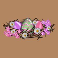 Easter Eggs And Crown Of Thorns Easter Day Long Sleeve Tee | Teevron