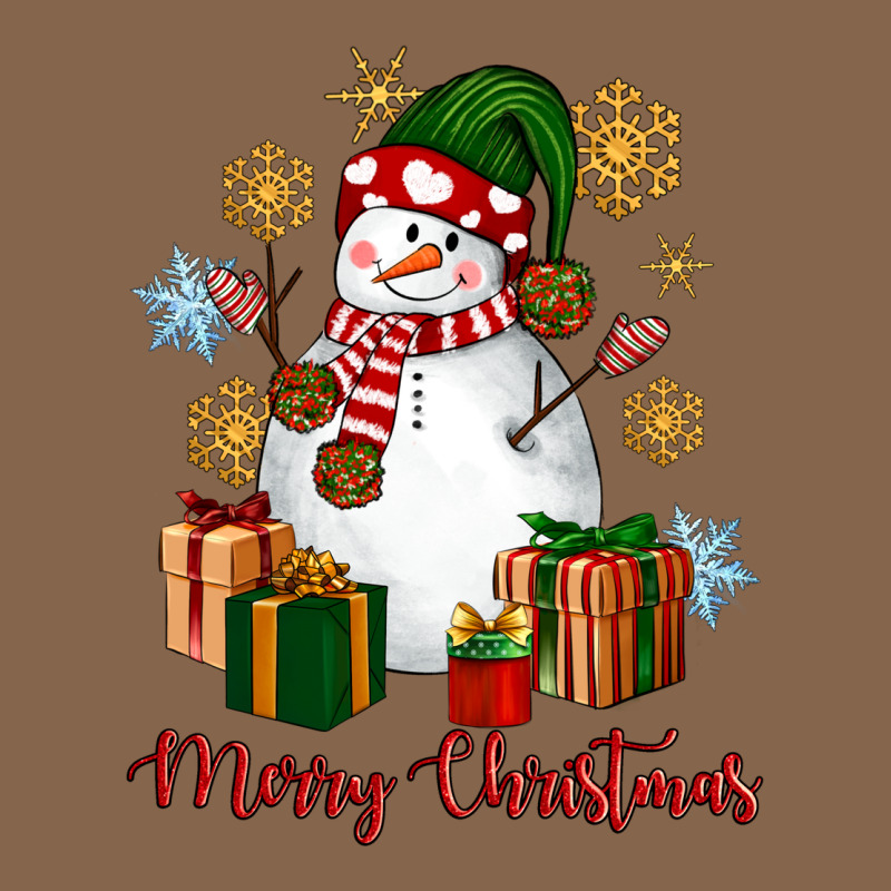 Snowman Merry Christmas Premium Tee by NancyCooperArtShop | Teevron