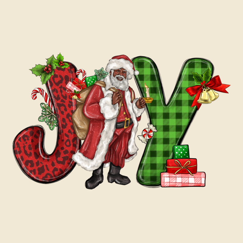 Joy Black Santa Premium Tee by MaliasSmallBusiness | Teevron