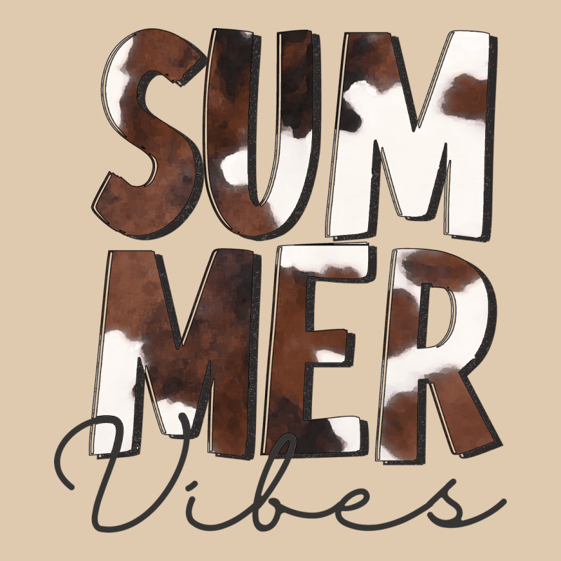 Summer Vibes Brown White Cowhide Heavyweight Sweatshirt by CowCowDesign | Teevron
