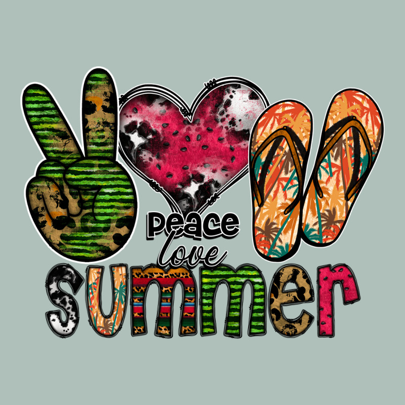 Peace Love Summer Heavyweight Hoodie by CowhideDigitalArt | Teevron