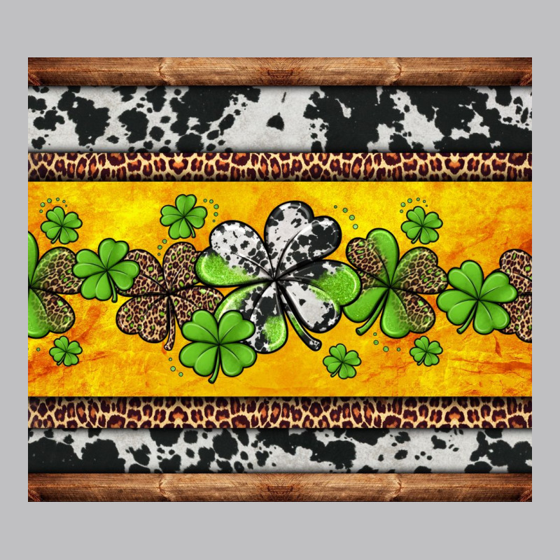 St Patricks Day Western Shamrock Long Sleeve Tee by Jasminsmagicworld | Teevron
