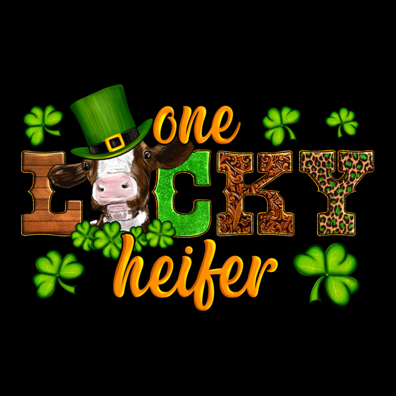St Patricks One Lucky Heifer Baby Cow Urban Hoodie by Artiststas | Teevron