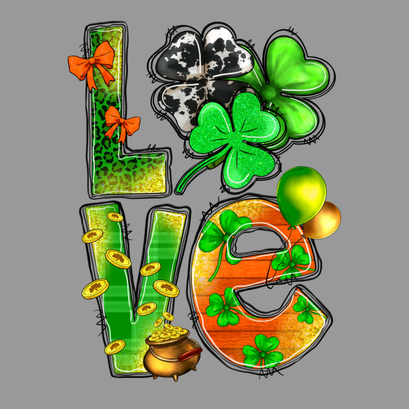 St.patrick Love With Clover Vintage Hoodie by NancyCooperArtShop | Teevron
