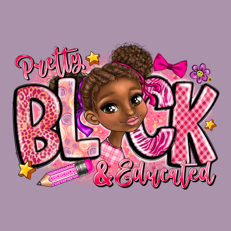 Pretty Black Educated Heavyweight Hoodie by CowhideDigitalArt | Teevron