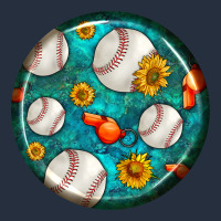 Baseball With Sunflower Round Earrings Zipper Hoodie | Teevron