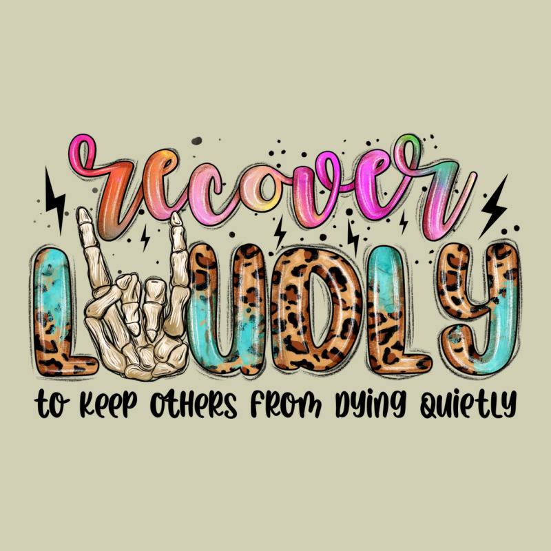 Recover Loudly To Keep Others From Dying Quietly M Heavy Core Tee by MaliasSmallBusiness | Teevron
