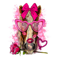 valentines day horse with sunglasses | Teevron