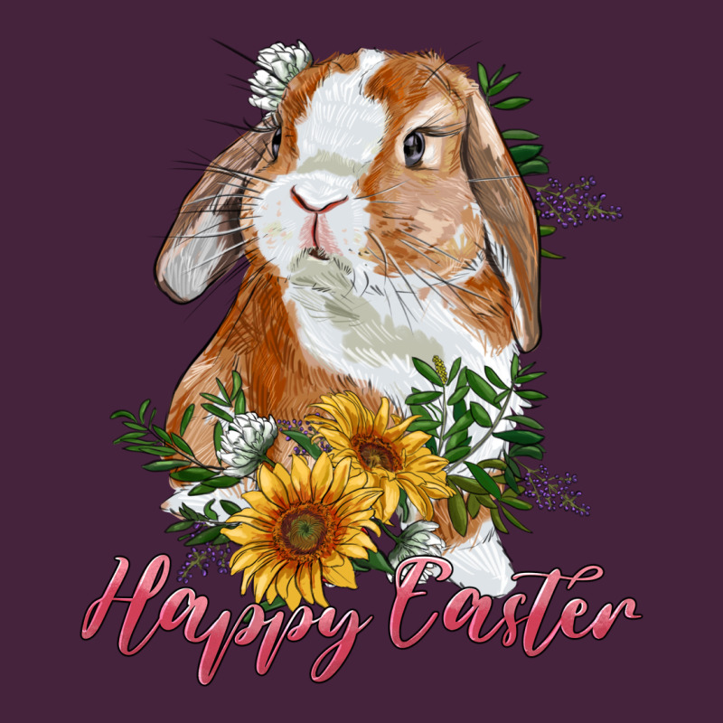 Happy Easter With Bunny And Sunflowers Premium Tee by RanaPortraitStore | Teevron