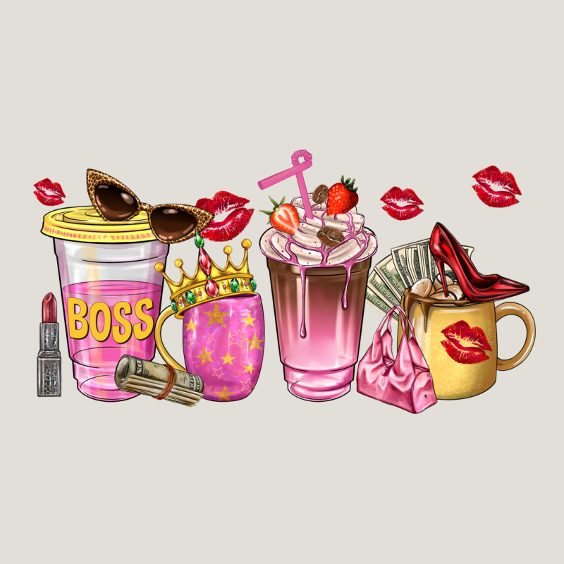 Boss Lady Coffee Cups Heavy Core Tee by NancyCooperArtShop | Teevron