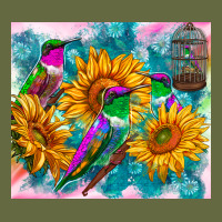 Hummingbirds Sunflower Long Sleeve Tee | Teevron