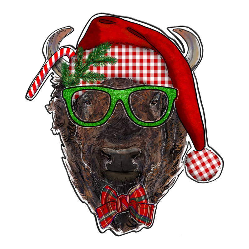 Christmas Bison Ladies Tee by RanaPortraitStore | Teevron