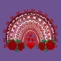 Valentines Day Rainbow With Roses Vintage Tee | Teevron