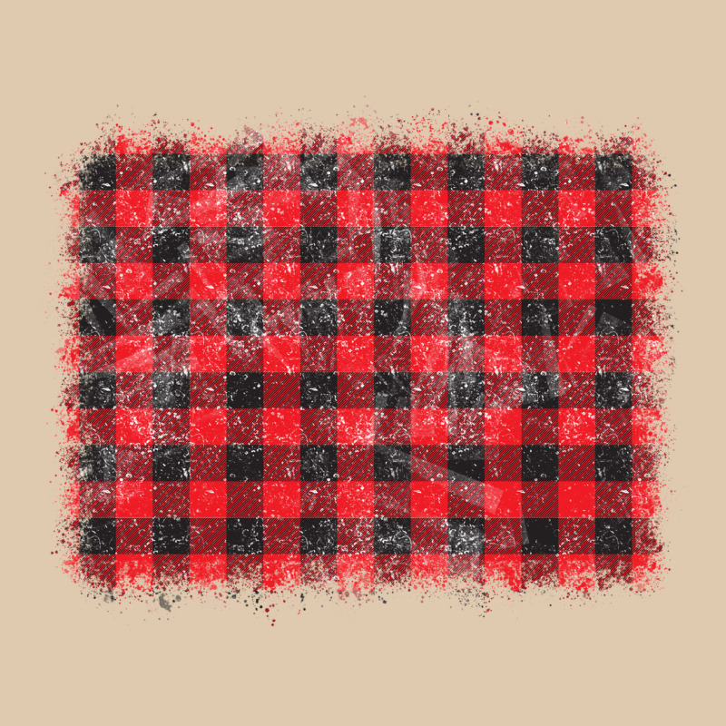 Distressed Buffalo Plaid Background Heavyweight Sweatshirt by CowCowDesign | Teevron