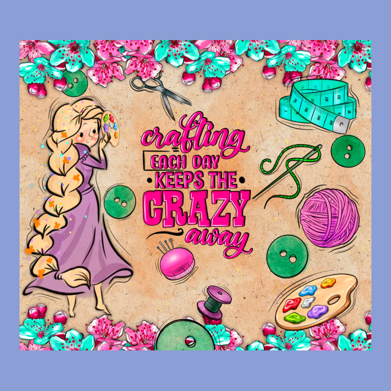 Sewing Crafting Each Day Keeps The Crazy Away Long Sleeve Tee by TumblerDesignByShophia | Teevron