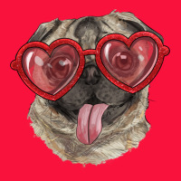 Pug With Love Glasses Classic Tee | Teevron