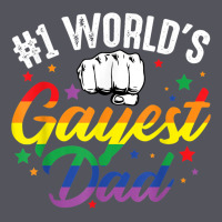 1 Worlds Gayest Dad Funny Fathers Day Lgbt Pride R Vintage Hoodie | Teevron
