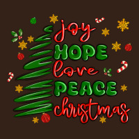 Joy Hope Love Peace Christmas Heavy Core Tee | Teevron
