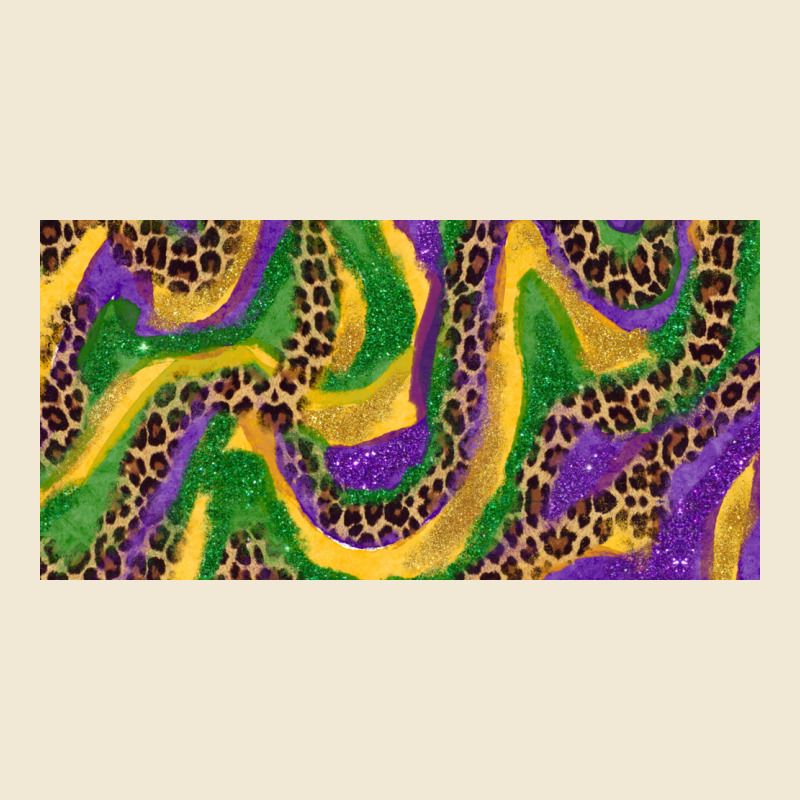 Mardi Gras Colors With Leopard Premium Tee by RanaPortraitStore | Teevron