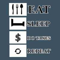 Tax Day Eat Sleep Do Taxes Repeat Gift Urban Heavy Tee | Teevron
