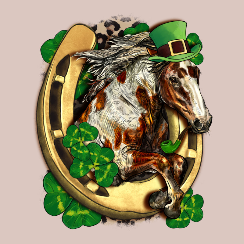 Horse With Horseshoe St Patricks Day Premium Hoodie by FaDigitalArtStudio | Teevron