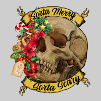 Sorta Merry Sorta Scary Skull Premium Tee | Teevron