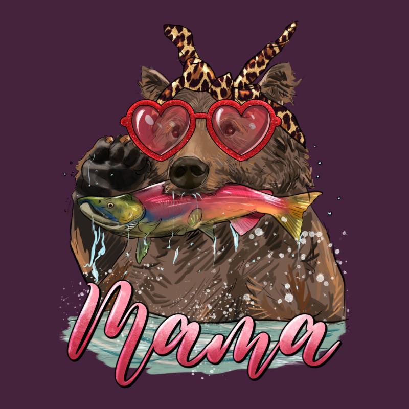 Mother's Day Glasses Leopard Bandana Mama Bear Hunting Fish Premium Tee by RanaPortraitStore | Teevron