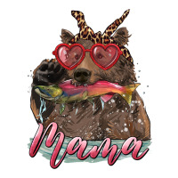 Mother's Day Glasses Leopard Bandana Mama Bear Hunting Fish | Teevron