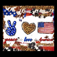 Peace Love America Long Sleeve Tee | Teevron