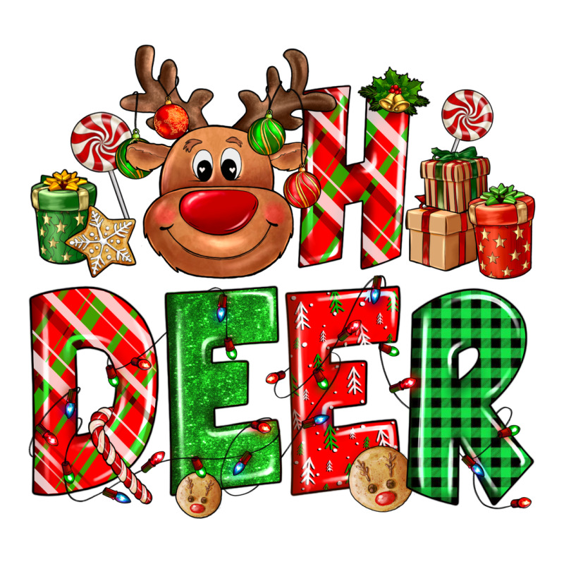 Oh Deer Reindeer Premium Tee by NancyCooperArtShop | Teevron