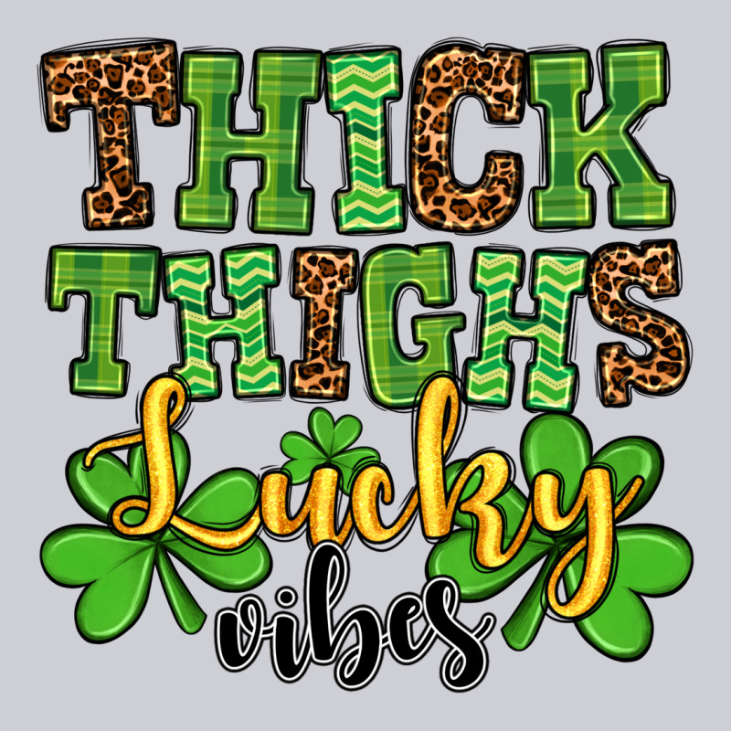 St. Patrick's Thick Thighs Lucky Vibes Heavyweight Sweatshirt by OliviaCreatesArt | Teevron