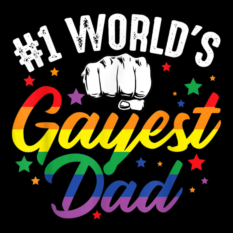 1 Worlds Gayest Dad Funny Fathers Day Lgbt Pride R Urban Hoodie by tuanDangUi | Teevron