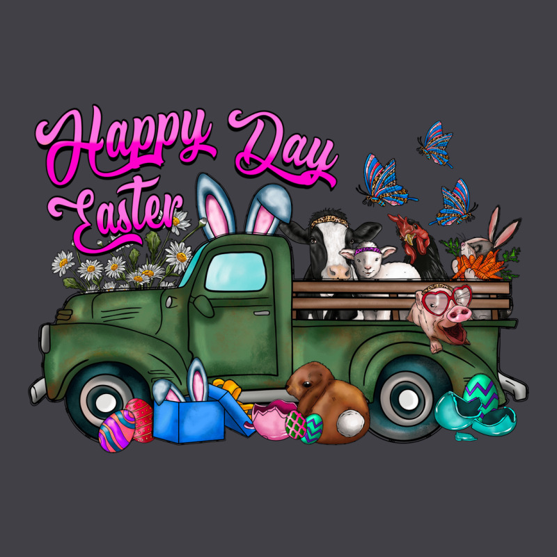 Happy Easter Day Truck Heavyweight Hoodie by CowhideDigitalArt | Teevron