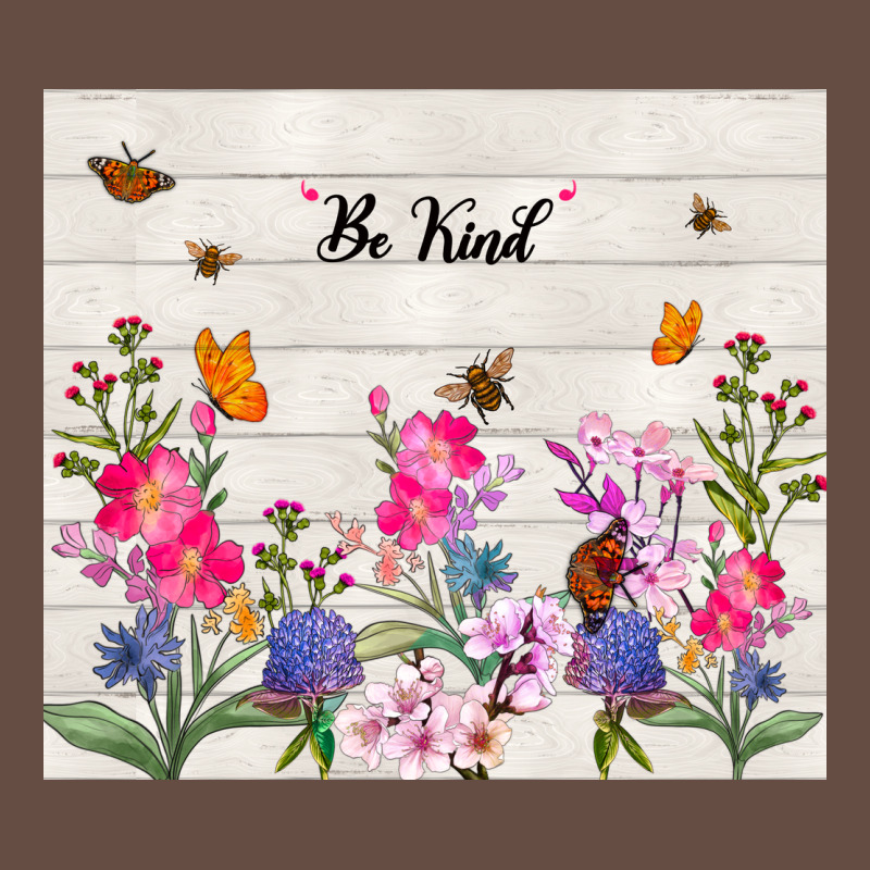Be Kind Wildflower Long Sleeve Tee by TumblerDesignByShophia | Teevron
