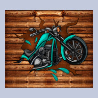 Woodgrain Motorcycle Long Sleeve Tee | Teevron
