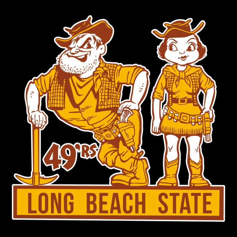 Vintage Cal State Long Beach 49er Mascot Couple Tr Ladies Tee by tuanDangUi | Teevron