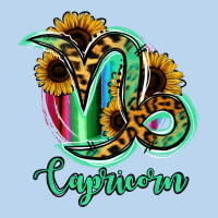 Capricorn Zodiac Sign Sunflower Leopard Serape Classic Tee | Teevron